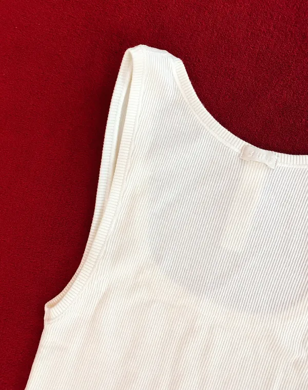 SKIMS cotton rib tank in marble size XS - Image 5
