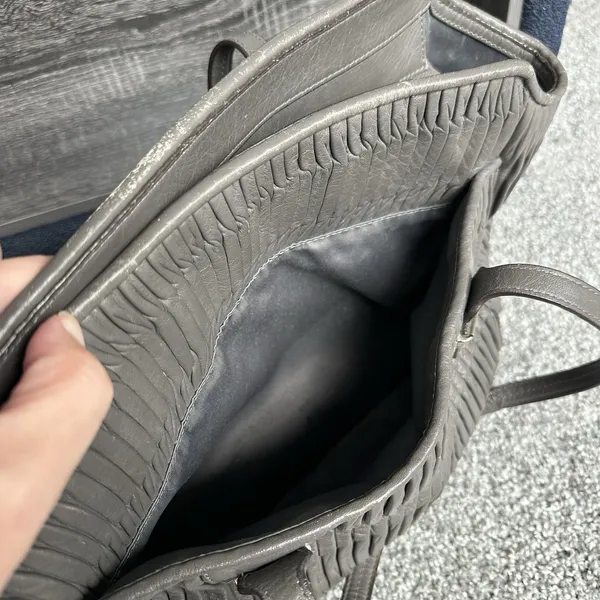 Coach Taylor‎ Gathered Leather Alexis Carryall Tote F25252 Grey Shoulder Handbag - Image 10