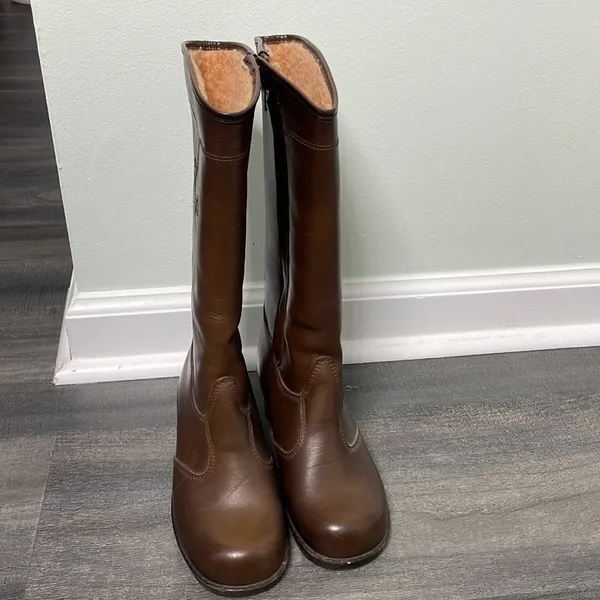 Rare vintage Dunham eskipets brown lined zipper boots size 5 - Image 2