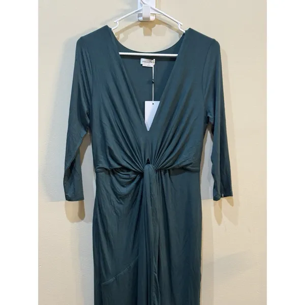 Lovers +‎ Friends Sundance Maxi Dress Everglade Green Size Small Wrap Bottom - Image 6