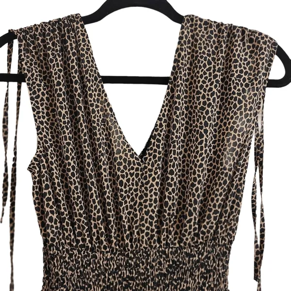 Banana Republic Women's Midi Dress animal print size 0 - Image 2