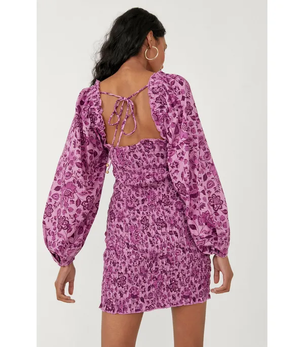 Free People Smock It To Me Mini Dress Sz M - Image 2