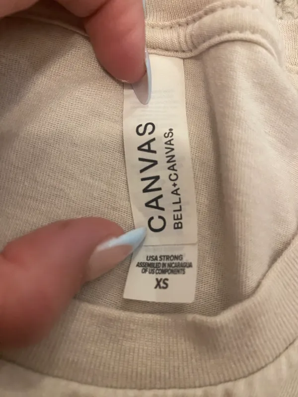 Graphic Tee Tan Size XS - Image 3