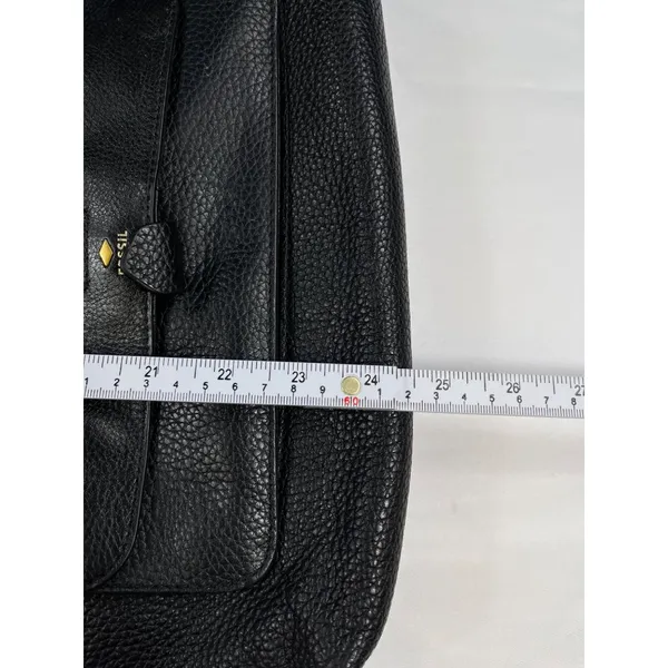 Fossil SKU 7461 Black Leather Crossbody Bag Purse - Image 16