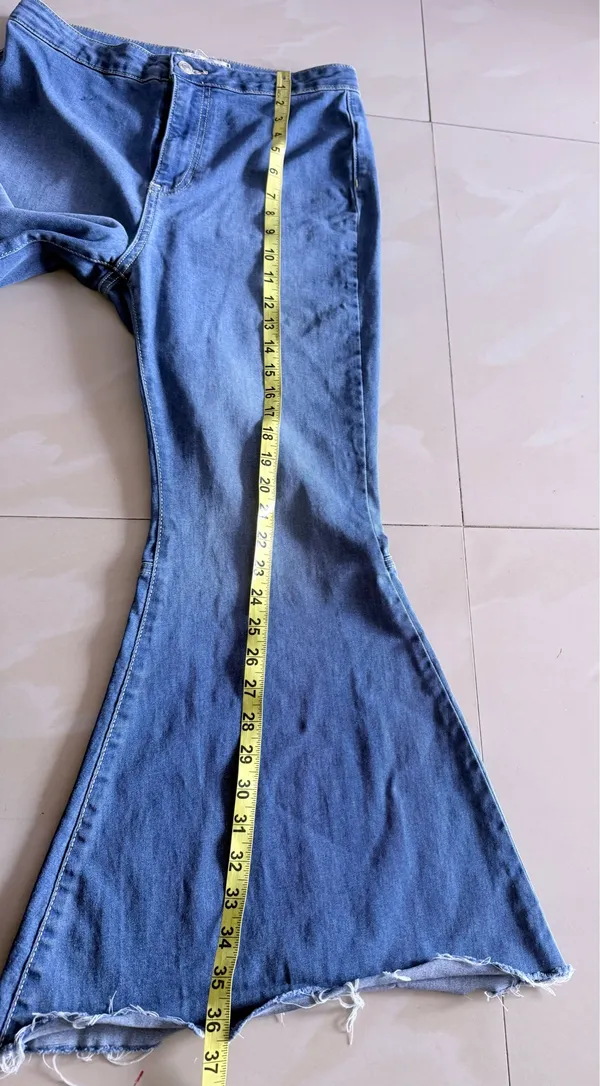 Free People Just Float On Flare Jeans Size 30 Women's Blue Wash Bell Bottom - Image 7