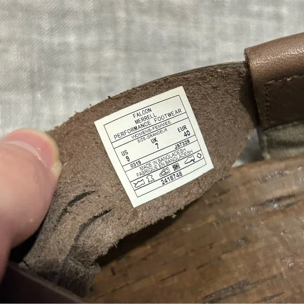 Merrell Falcon Brown Memory Foam Slingback Sandals Size 9 - Image 8