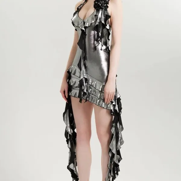 Wires by Beverly Hills asymmetrical dress - Image 3