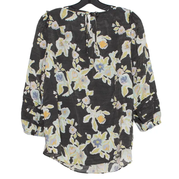 Lauren Conrad Top 3/4 Sleeve Floral Y2K Boho Cottage Fairycore Whimsigoth Medium - Image 2
