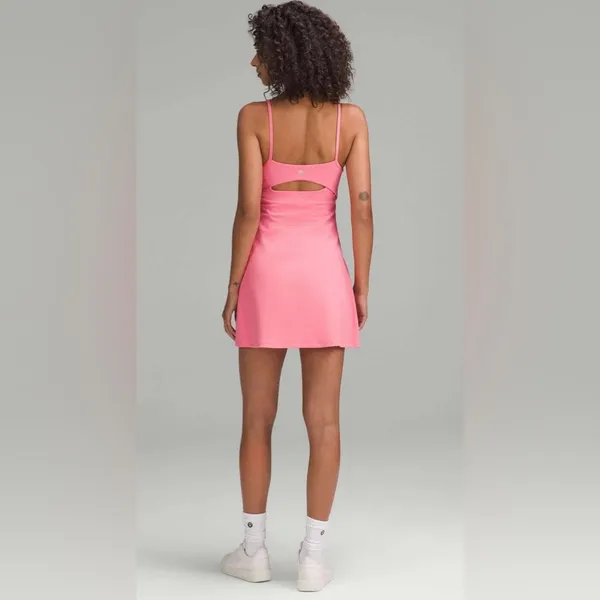 Lululemon NWT Align Cami Strap Dress Sakura Pink Shorts Underneath Size 14 - Image 2