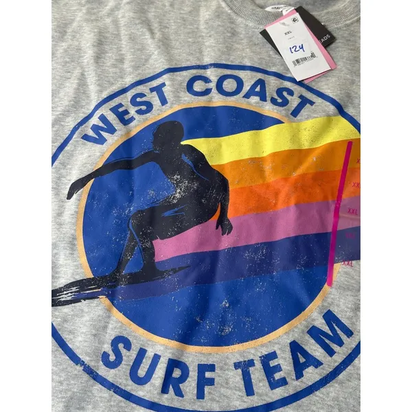 Grayson/Threads West Coast Surf Team Graphic Sweatshirt XXL Gray New - Image 3
