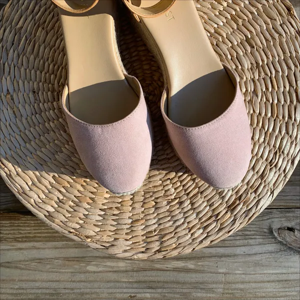 Nine West Natural Blush Ariela Espadrille Wedge Sandals - Image 5