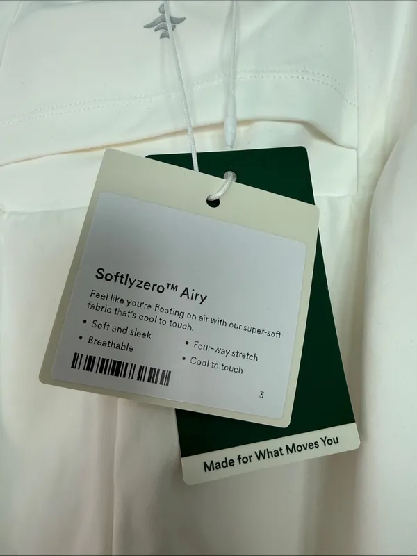 HALARA Softlyzero Airy High-Waist Flared Athletic Shorts in White - Image 4
