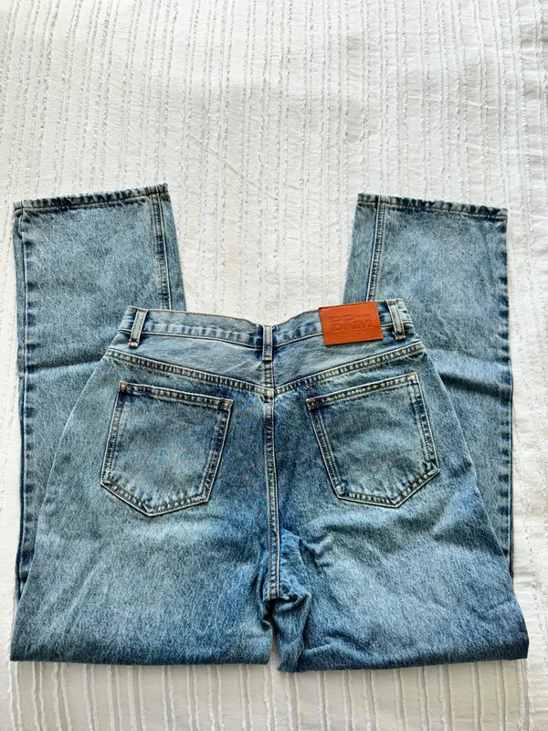 Princess Polly - HOLLY ASYMMETRIC STRAIGHT LEG JEAN LIGHT WASH DENIM LOWER IMPACT - Image 5