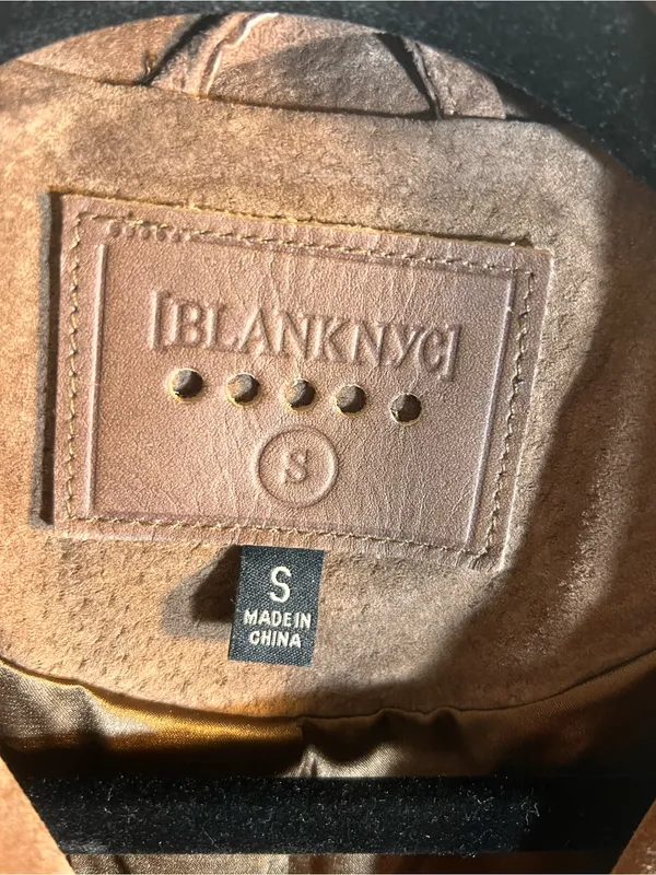 Blank NYC Suede Moto Jacket - Brown - Image 3