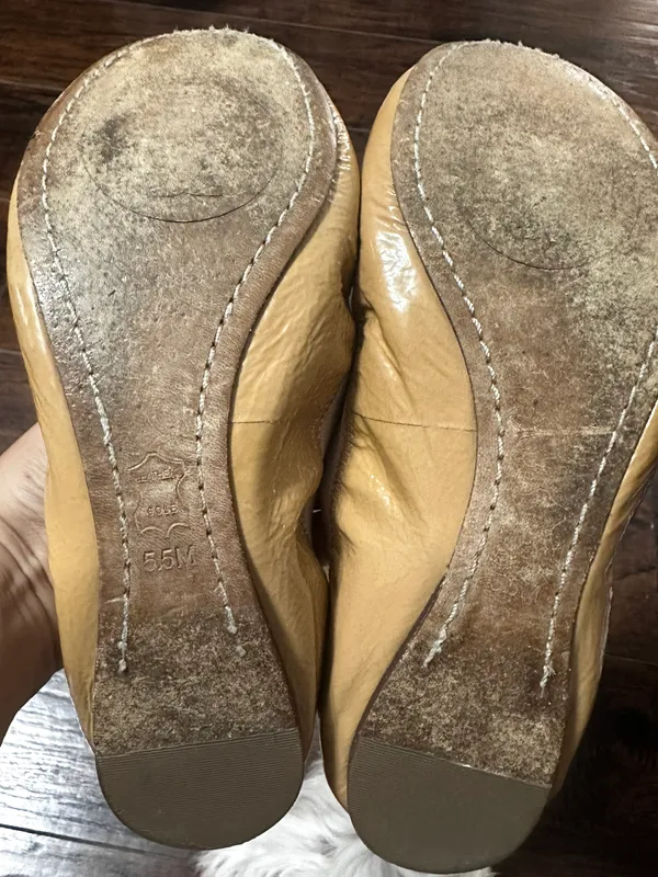 Tory Burch Nude patent leather Caroline ballet flat - Image 3