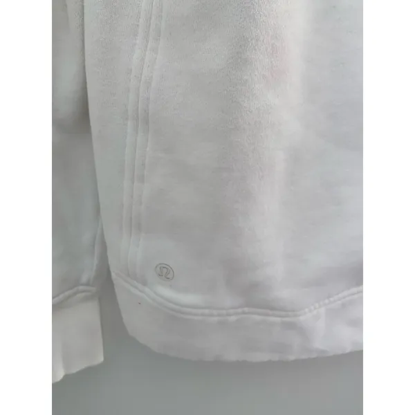 Lululemon White Thick Hoodie size 6 - Image 3