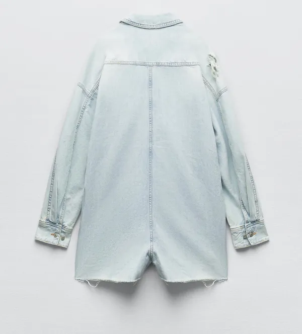 Denim Romper - Image 4