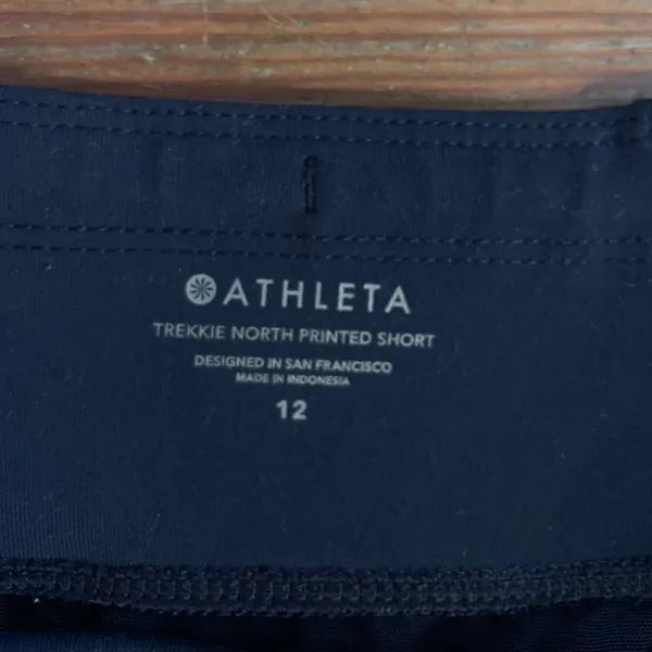 Athleta Trekkie North Printed Lynx Smooth Top Pull On Athletic Shorts Sz 12 💚🎀 - Image 13