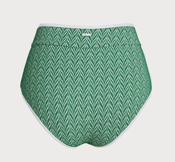 Berlook Green Geometric X Cross Surf Top & Full Coverage Surf Bottom - Image 9