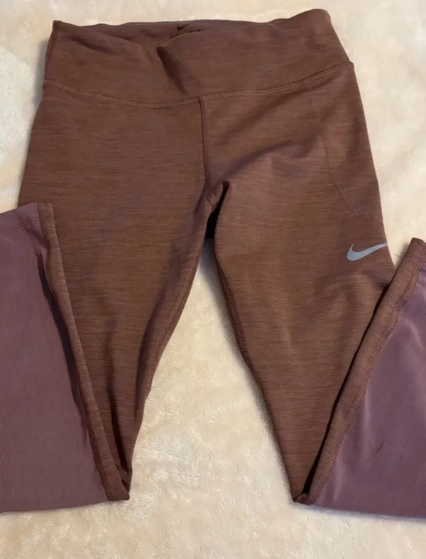 Nike Dri-Fit Rusty Brown Leggings - Image 2