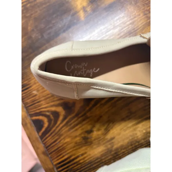 Crown Vintage Tan Heeled Loafers‎ Size 6 - Image 6