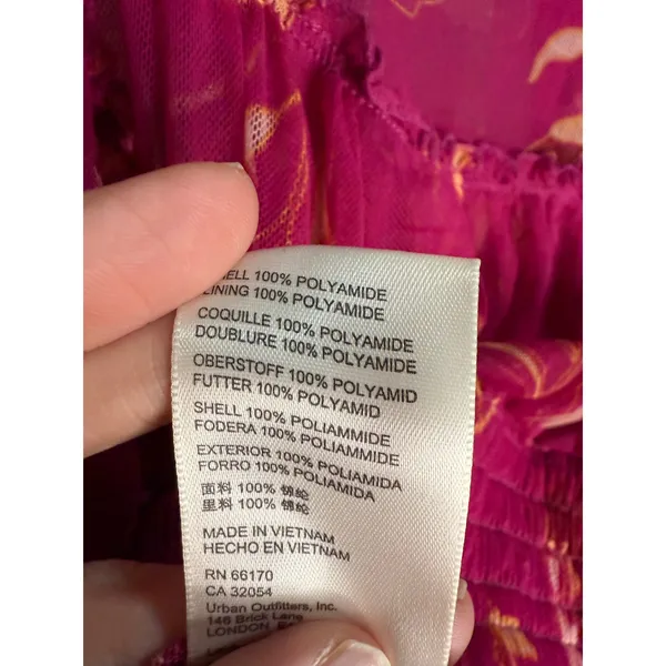 Free People Time For Shine Mesh Floral Smocked Crop‎ Top Fairycore Whimsy - Image 6