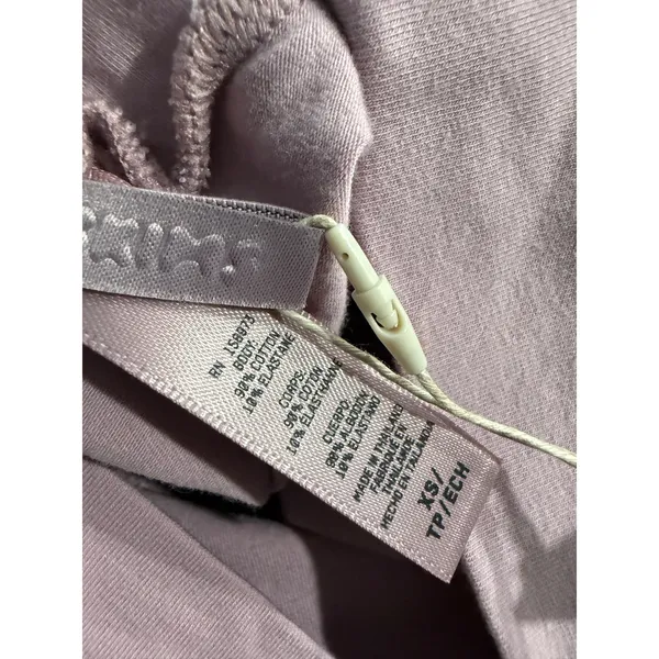 Skims Cotton Jersey Foldover Pant Dusk Pink Flare AP-PNT-0715 Womens XS NEW - Image 4