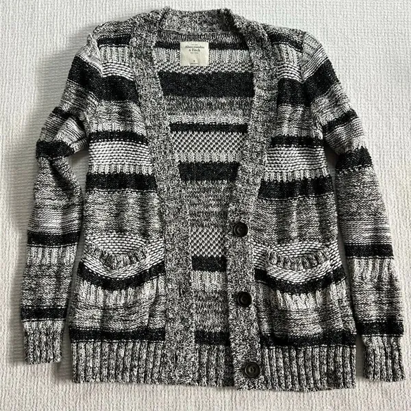 Abercrombie & Fitch Chunky Knit Cardigan Y2K Womens Medium M Sweater - Image 7