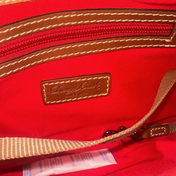Dooney & Bourke Small Cassidy Crossbody Pebbled Leather Brown Chic Minimalist - Image 11