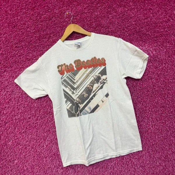 The Beatles Glitter Spellout Get Back Studio Sessions Tee small - Image 3
