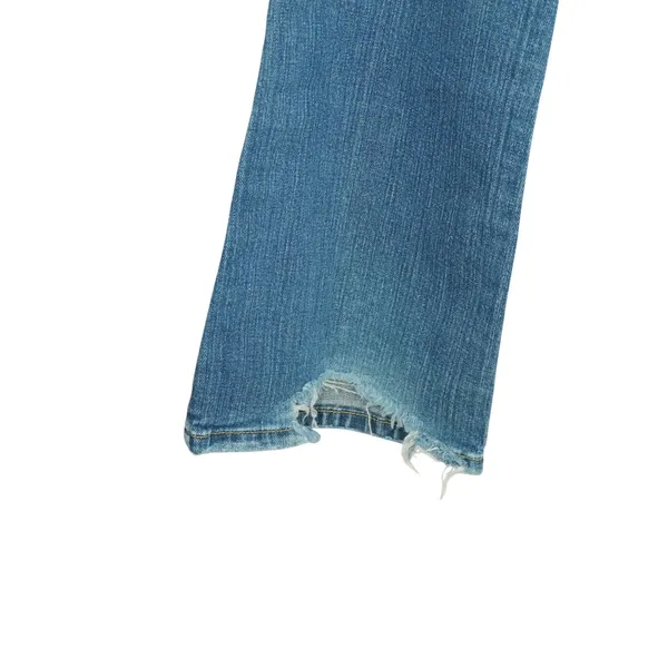 Vintage Y2K Abercrombie & Fitch Women's 8L Bootcut Stretch Jeans Distressed Hem - Image 9