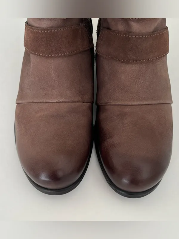 Miz Mooz Sabel Leather wool lined Ankle Boots Espresso 37 US7 - Image 6