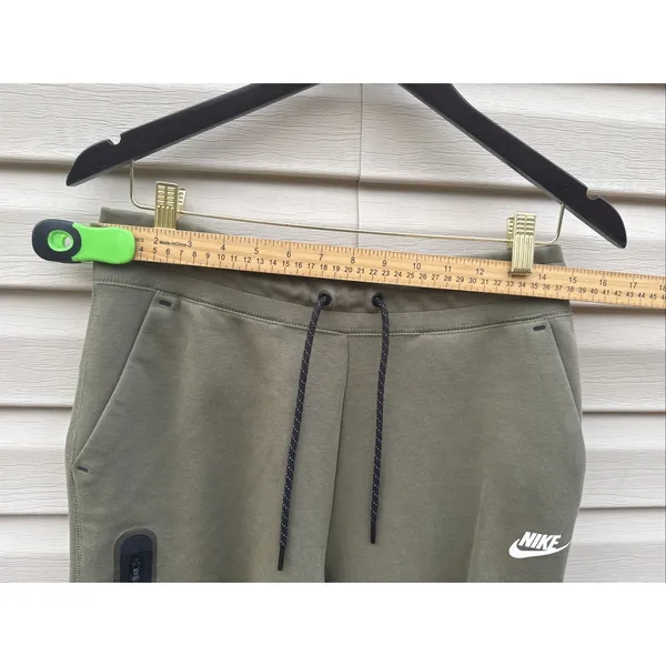 Nike Women's Tech Fleece Essential High-Rise Pants –‎ Olive Green – Size M - Image 4