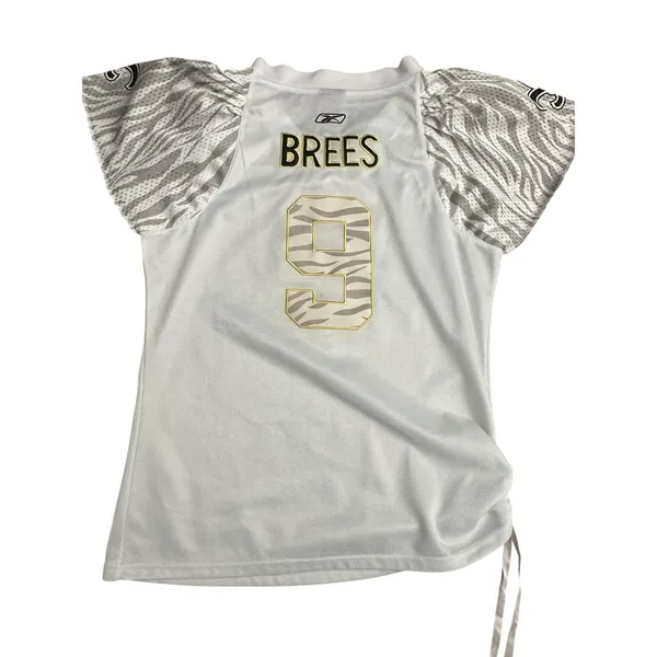 Drew Brees Saints Reebok Jersey Women's NFL Excellent Animal Print Small #G9-1‎ - Image 2