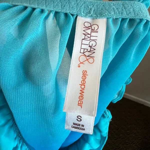 Blue Sheer‎ Babydoll Dress, Coquette Y2K Lingerie Romantic Vintage Small - Image 4
