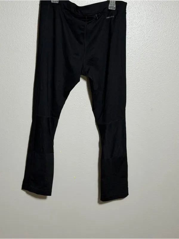 Nike Dri-Fit Women Black Athletic Performance‎ Capri Leggings size L - Image 5