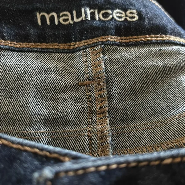 Maurice’s Bootcut Mid Rise Jean Sz 12X33 Dark Blue Wash Cotton Stretch Casual - Image 4