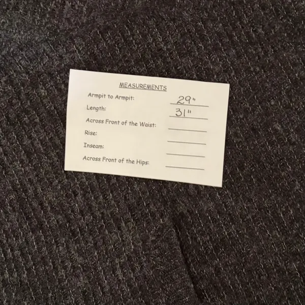 Anthropologie SLEEPING ON SNOW Primula Cocoon Cardigan Charcoal Gray Wool Large - Image 13