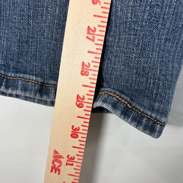 Levis 529 Curvy Boot Cut Jeans Womens 14 Short Medium Wash Denim Blue Stretch - Image 4