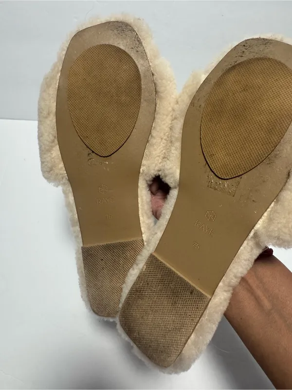 Raye Fuzzy Sandals Size 7.5 - Image 5