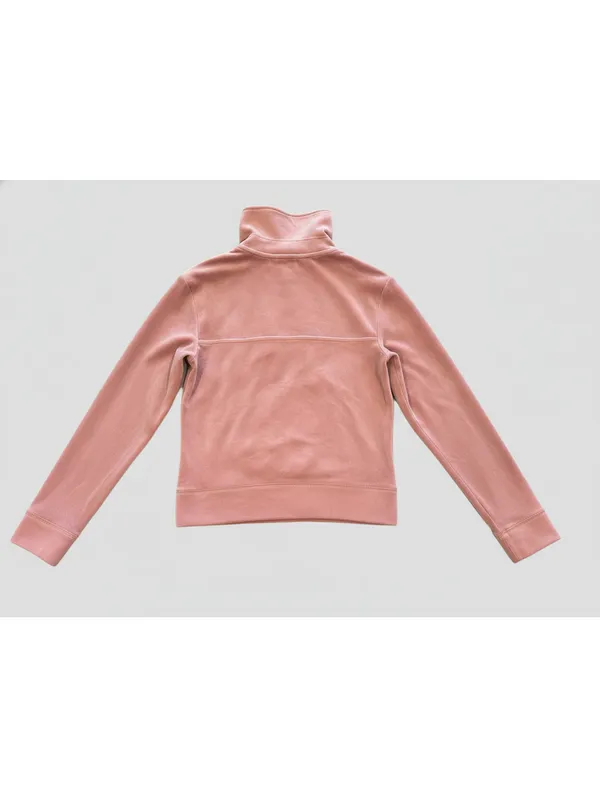Vintage Y2K Juicy Couture Velour Velvet Pullover Sweatshirt Pink XS Barbiecore - Image 3
