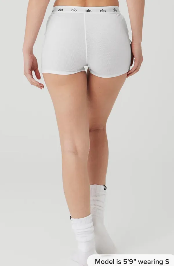 Alo Ribbed Boyshort - Image 2