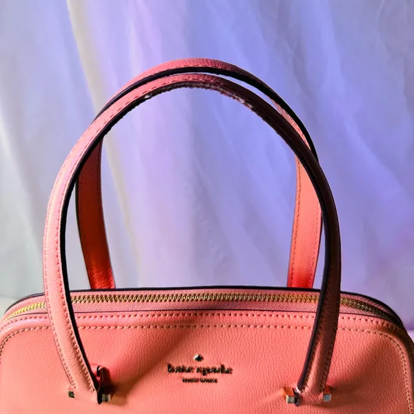 kate spade Coral Pink Leather Dome Tote - Image 12