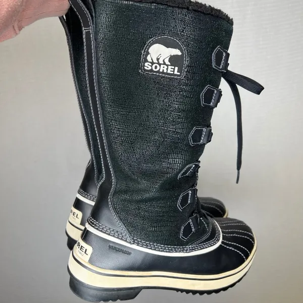 Sorel Tivoli Black Waterproof Winter Snow‎ Boots NL1907-010 Womens 7 - Image 2