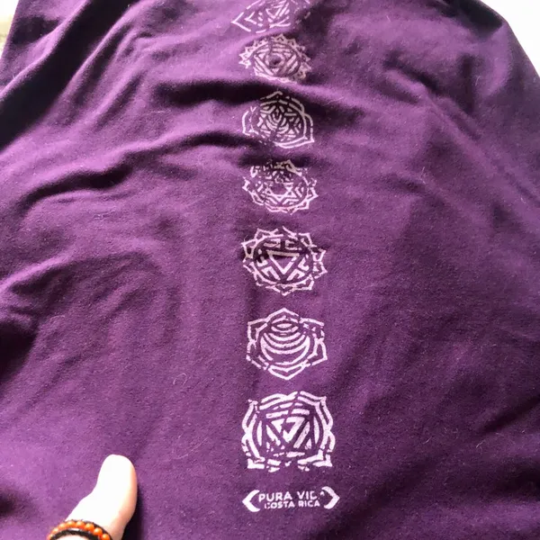 Chakra Open Back Top Purple Size M - Image 5