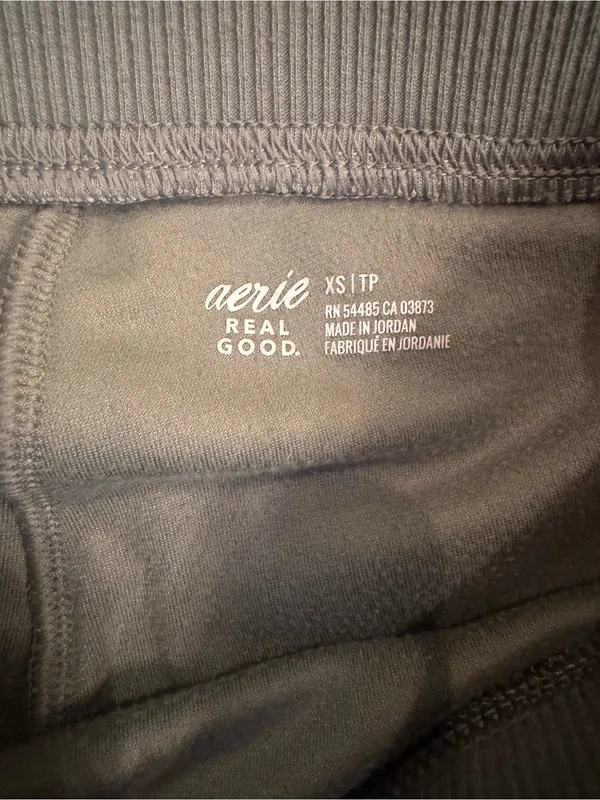 Aerie Dreamy Velour Pants XS Sage Green - Image 3