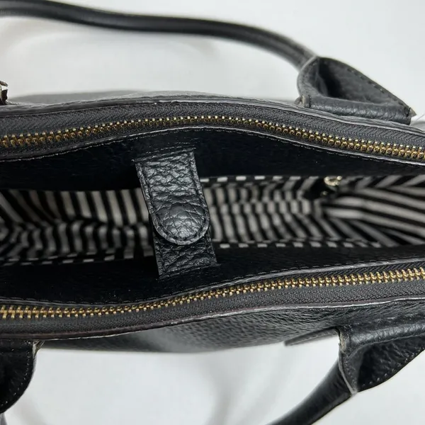 Kate Spade Lydia Southport Ave Shoulder Bag Large New York Black Pebbled Leather - Image 13