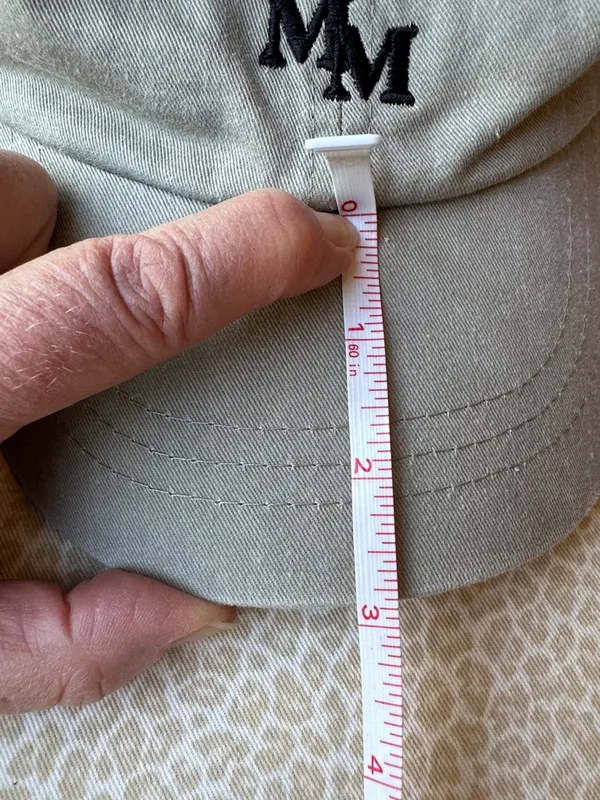 MM Embroidered Baseball Cap Light Olive Green by ADAMS - Image 10