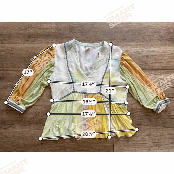 Anthropologie bl^nk london Renata Tie-Dye Blouse Luxe Boho Feminine‎ Delicate - Image 8
