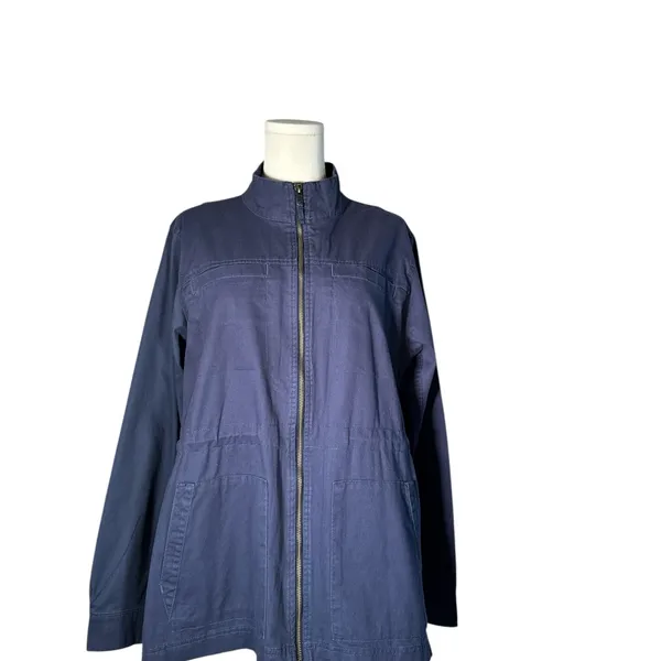 GAP Women's Deep Blue Utility‎ Jacket - Image 3